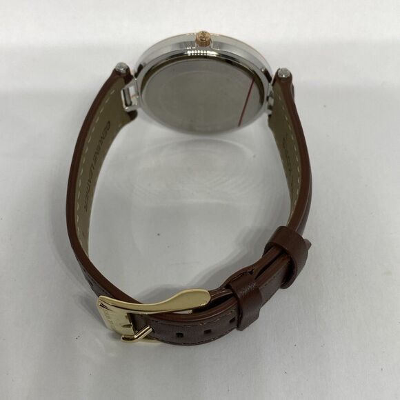 Michael Kors MK3203 Women's Brown Leather Analog Silver Dial Quartz Watch JK118 - Picture 11 of 12